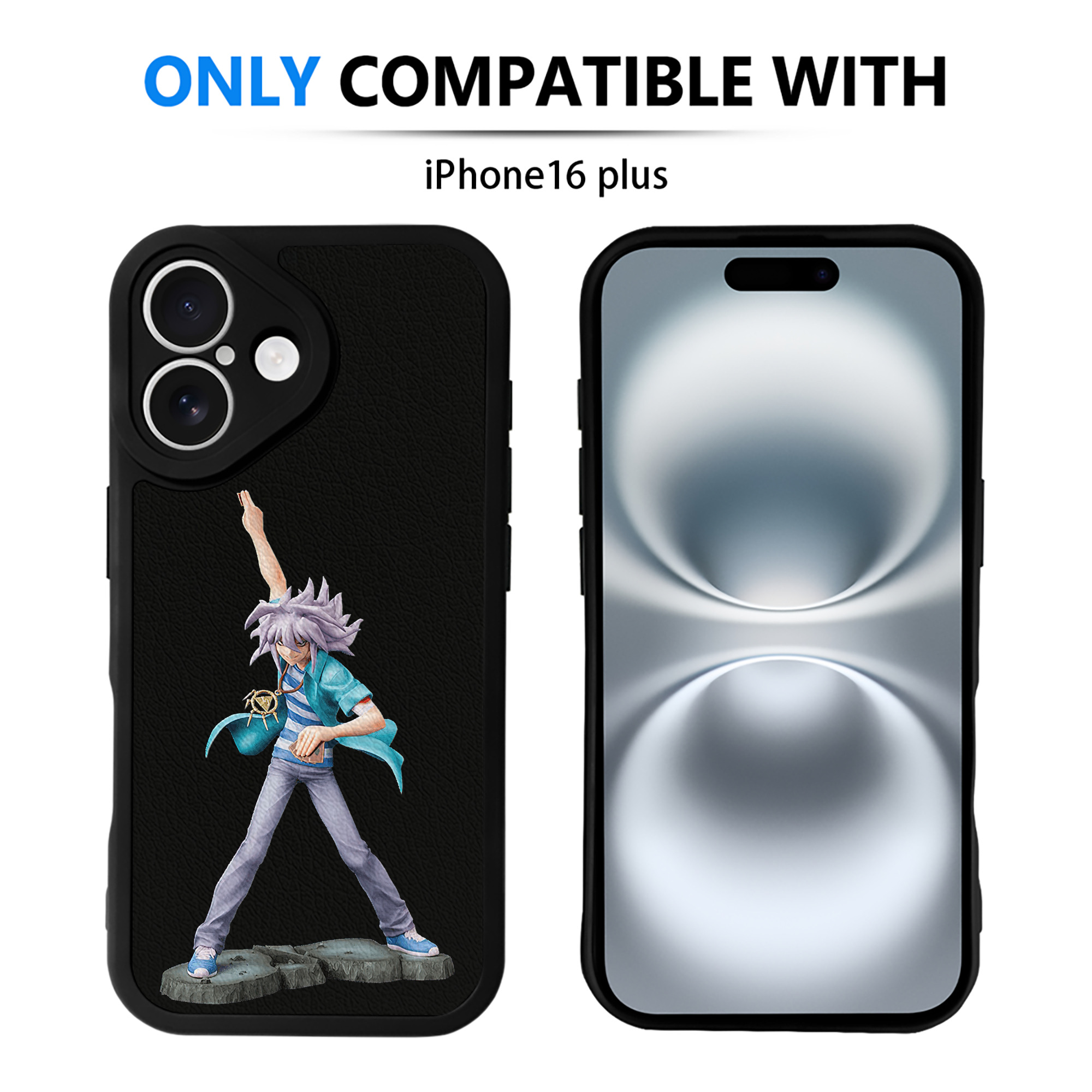 遊☆戯☆王 Yu-Gi-Oh! 【iPhone 16シリーズ対応】シリコンスマホケース（レザー調） 材質：シリコン